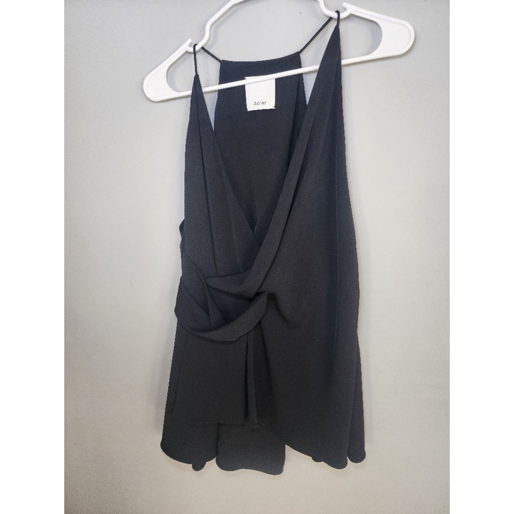 Women's Acler Black asymmetrical Top Size 6